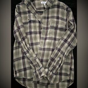 Old Navy Checkered Shirt - Olive, Black, Beige